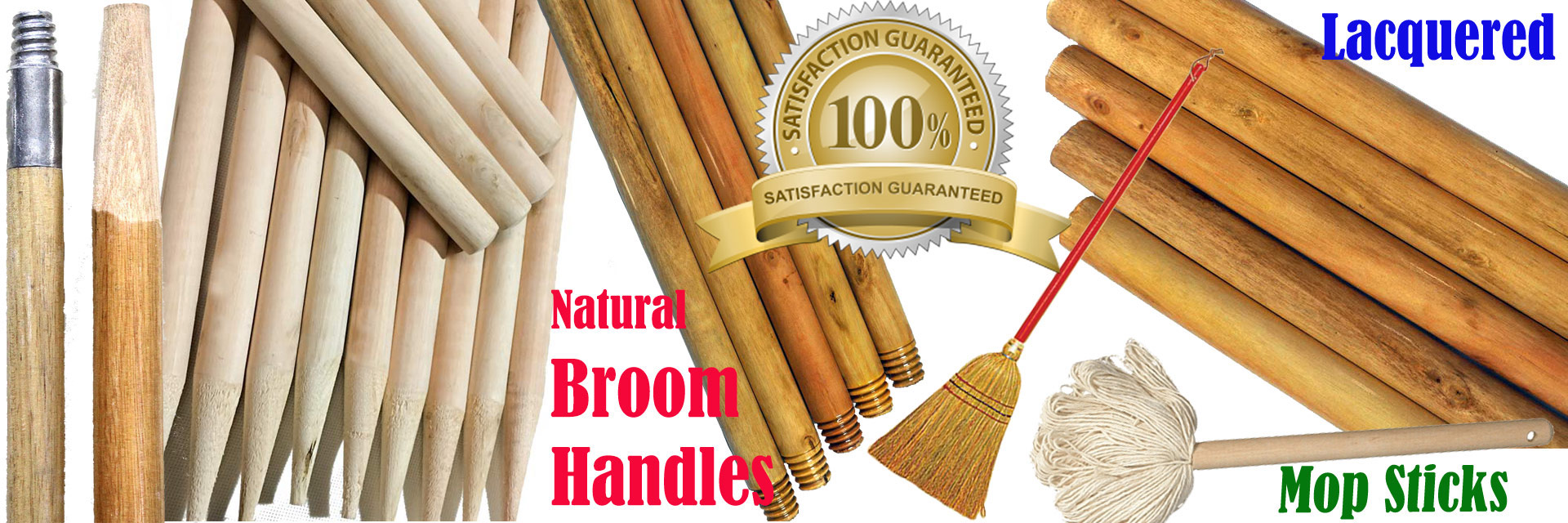 Natural sanded wooden handles factory